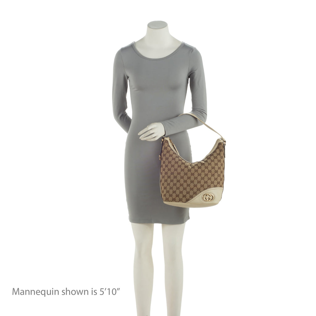 Gucci GG Canvas Britt Small Hobo (SHF-rmQ8Ul)