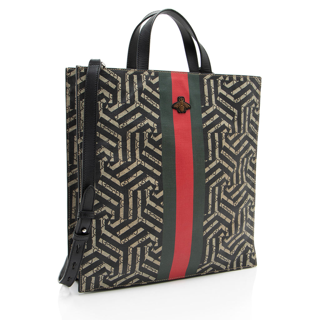 Gucci GG Supreme Caleido Web Soft Tote (SHF-8GtUml)