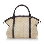 Gucci GG Canvas Charm Dome Satchel (SHG-30969)