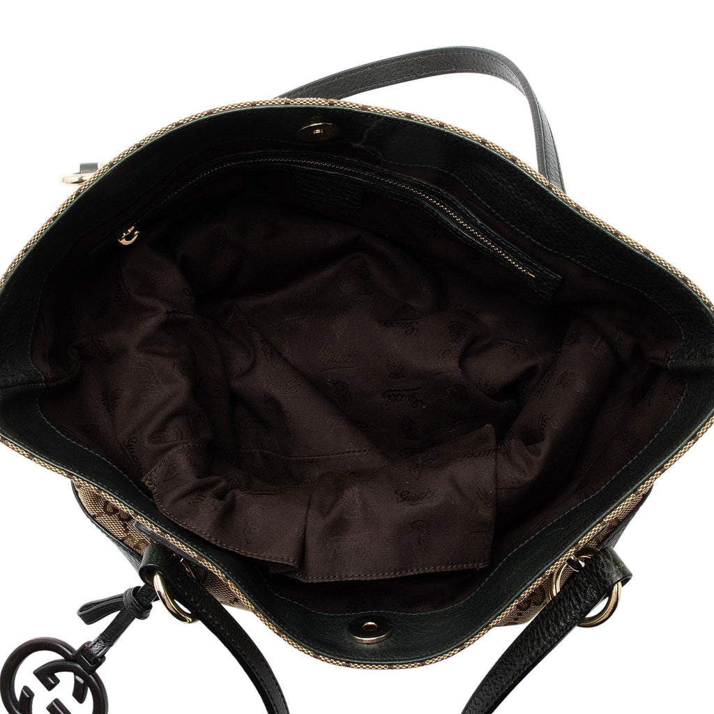 Gucci GG Canvas Charm Medium N/S Tote