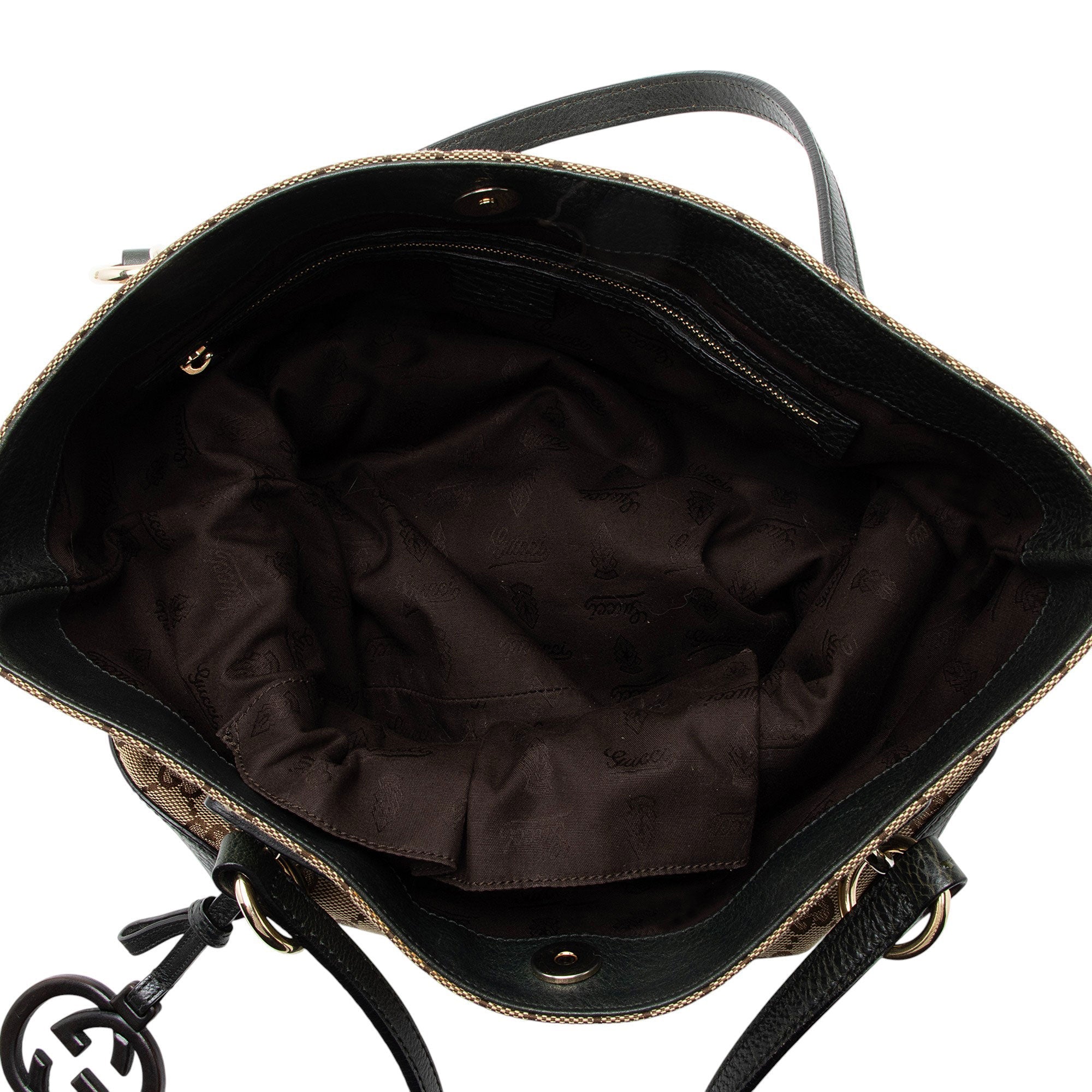 Gucci GG Canvas Charm Medium N/S Tote