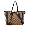 Gucci GG Canvas Charm Satchel (SHG-M7VWtv)