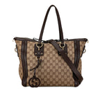 Gucci GG Canvas Charm Satchel (SHG-M7VWtv)