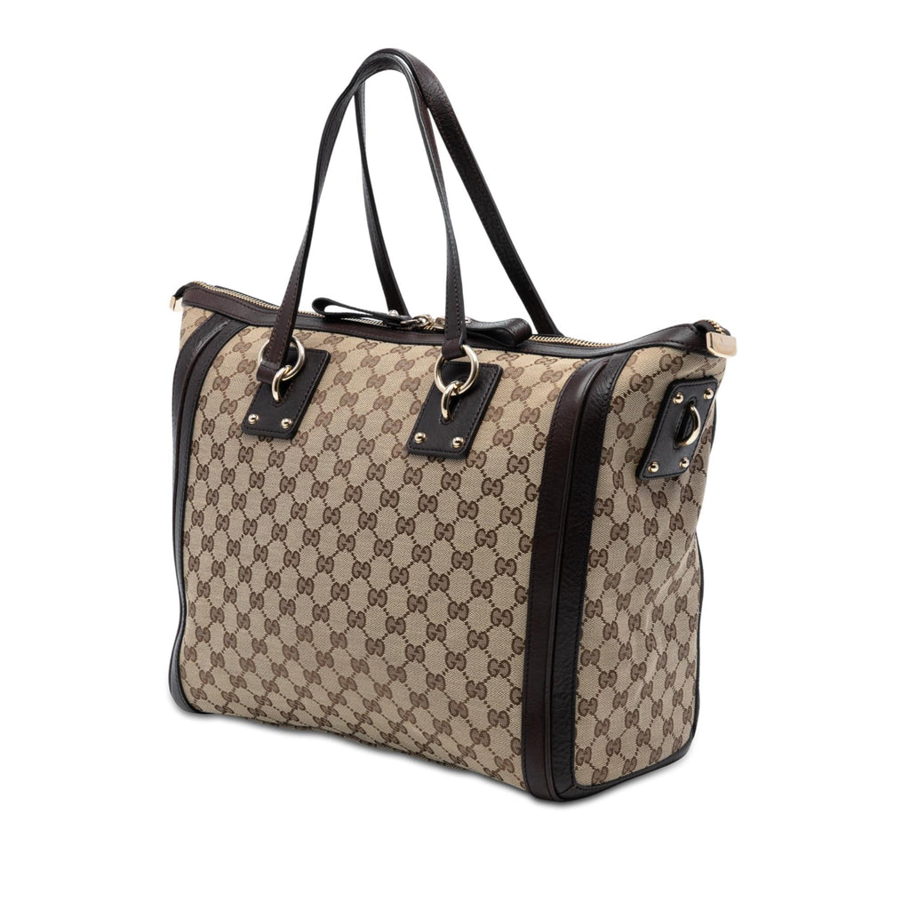 Gucci GG Canvas Charm Satchel
