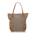 Gucci GG Canvas Charm Tote Bag (SHG-32521)