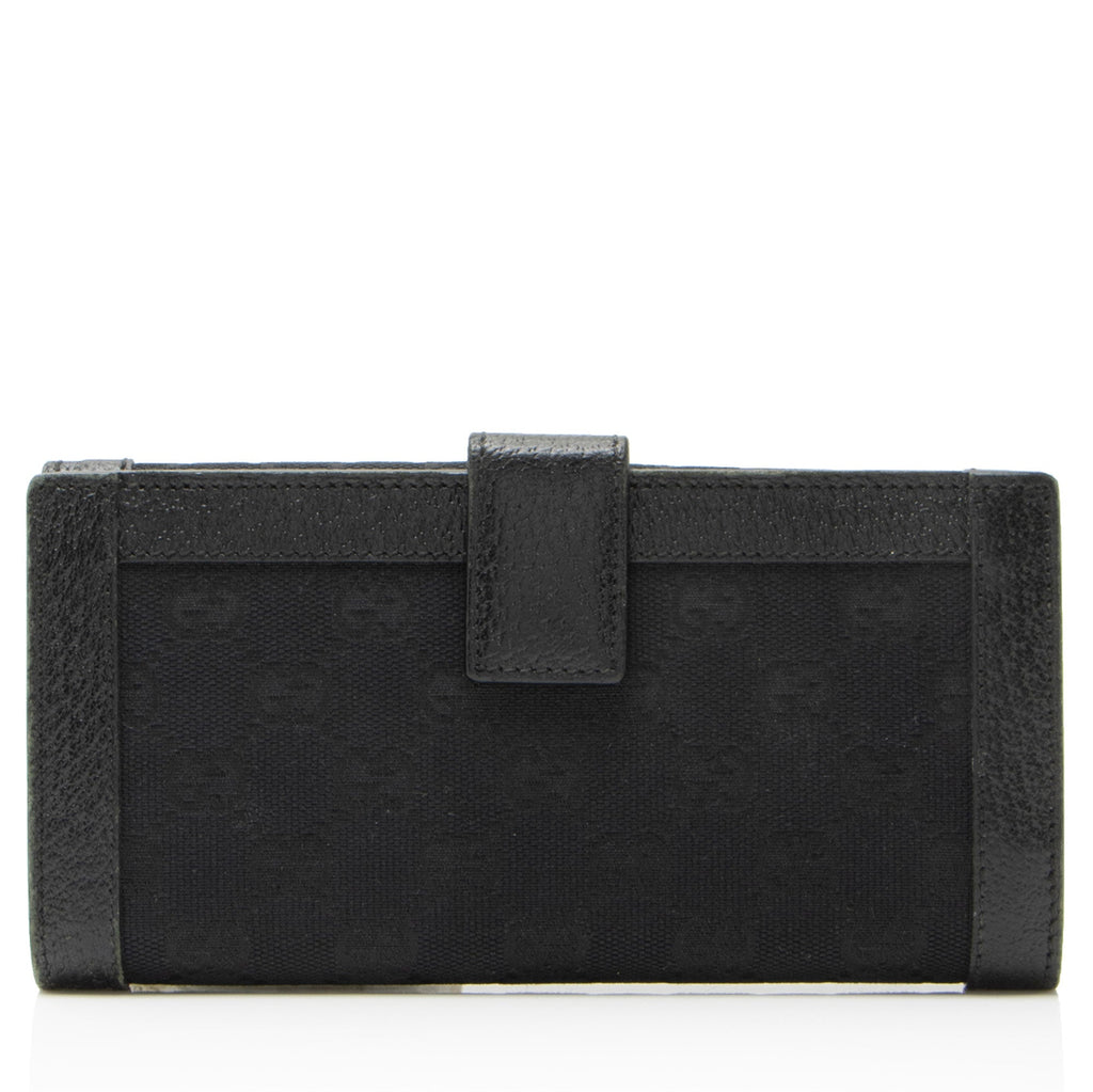 Gucci GG Canvas Charmy Continental Wallet