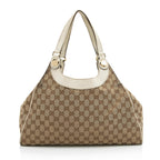 Gucci GG Canvas Charmy Medium Shoulder Bag (SHF-23740)