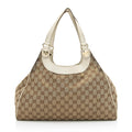 Gucci GG Canvas Charmy Medium Shoulder Bag (SHF-23740)