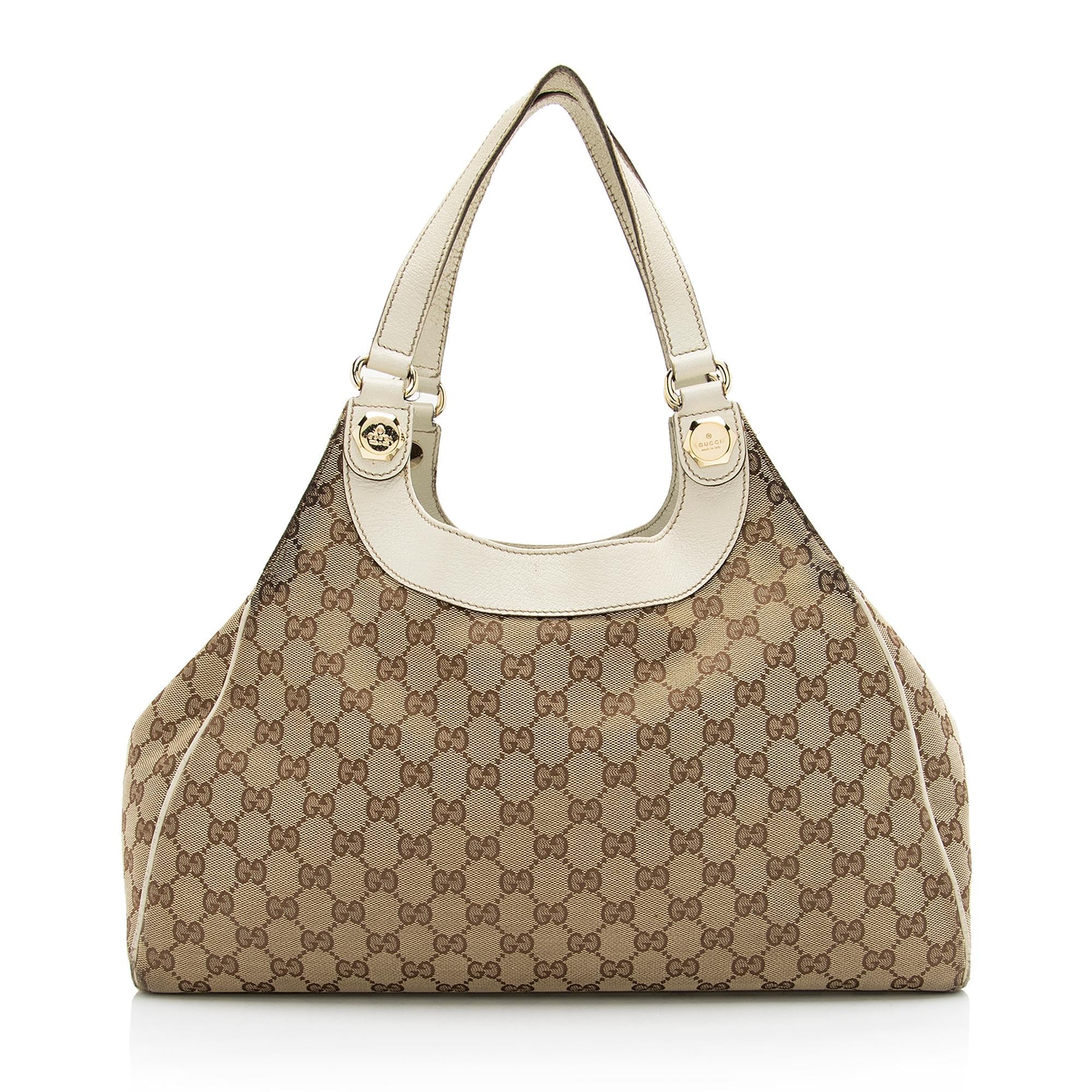 Gucci GG Canvas Charmy Medium Shoulder Bag (SHF-23740)