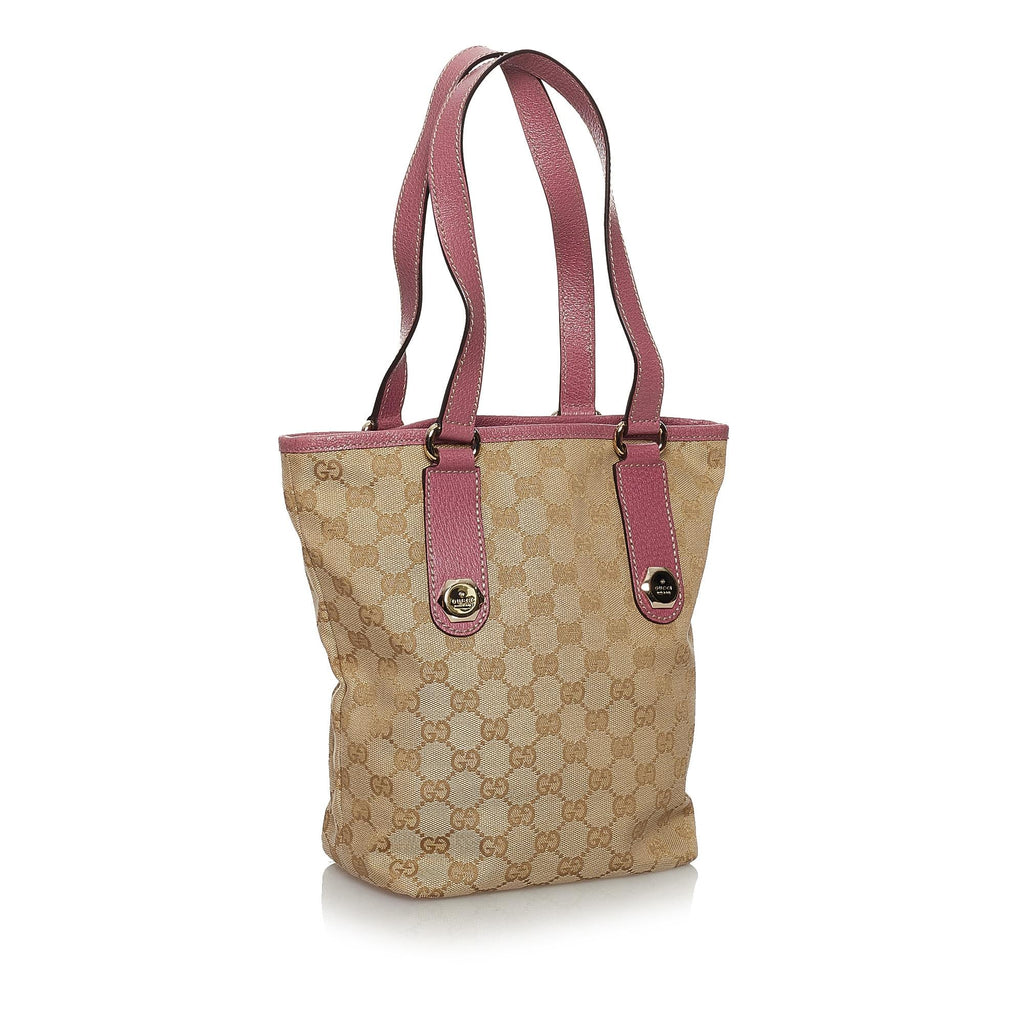 Gucci GG Canvas Charmy Tote Bag (SHG-30646)