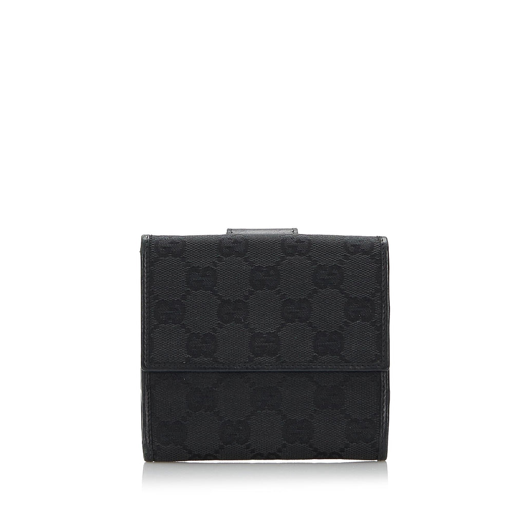 Gucci GG Canvas Compact Wallet (SHG-37777)