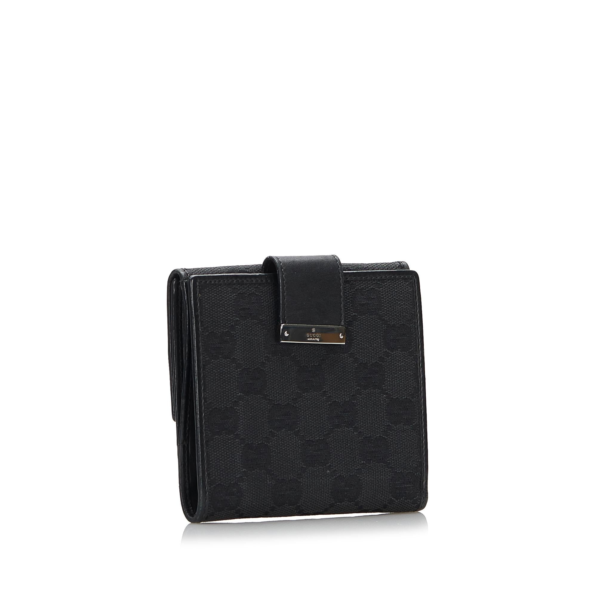Gucci GG Canvas Compact Wallet (SHG-37777)