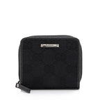 Gucci GG Canvas Compact Zip Around Coin Wallet (SHF-23568)
