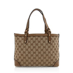 Gucci GG Canvas Craft Small Tote (SHF-21294)
