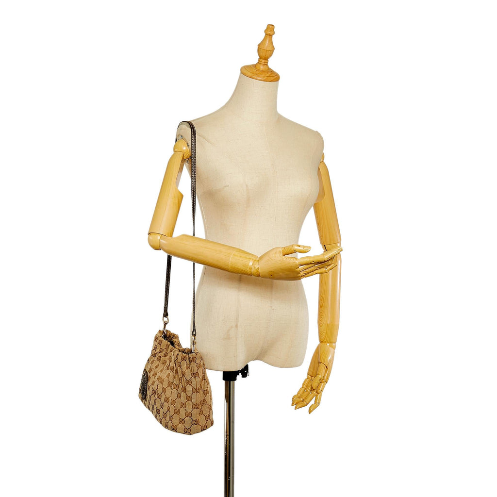 Gucci GG Canvas Crest Handbag (SHG-25768)