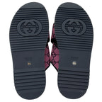 Gucci GG Canvas Crisscross Platform Sandals - Size 9.5 / 39.5 (SHF-KTNudr)