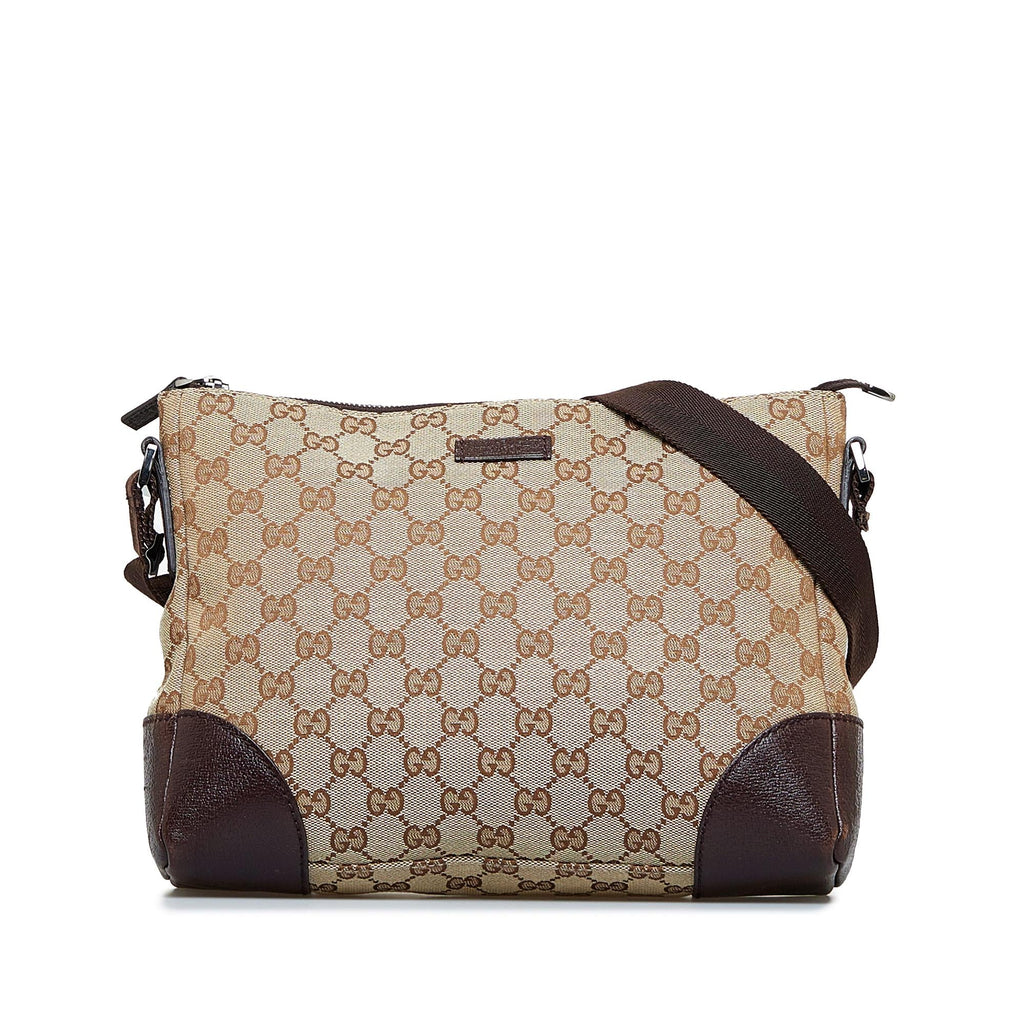 Gucci GG Canvas Crossbody Bag (SHG-dHJ83I)