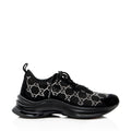 Gucci GG Canvas Crystal Run Sneakers - Size 7.5 / 37.5