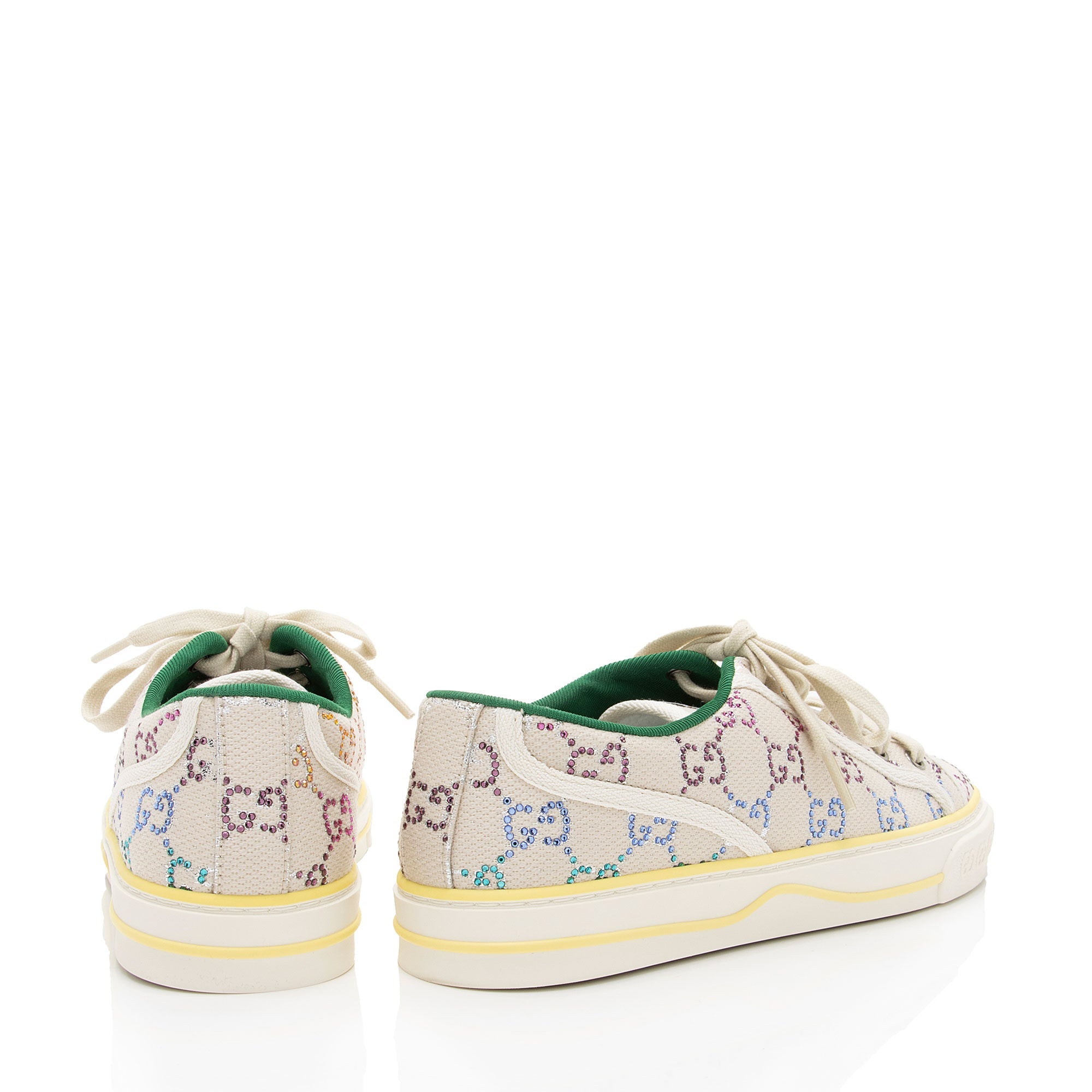 Gucci GG Canvas Crystal Tennis 1977 Sneakers - Size 9 / 39