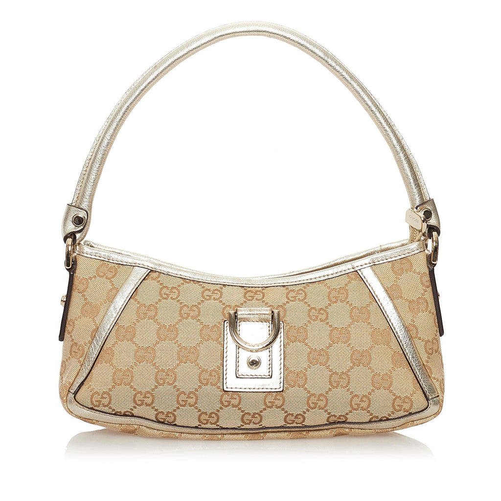 Gucci GG Canvas D-Ring Abbey Baguette (SHG-32278)