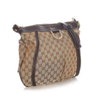 Gucci GG Canvas D-Ring Crossbody Bag (SHG-23083)