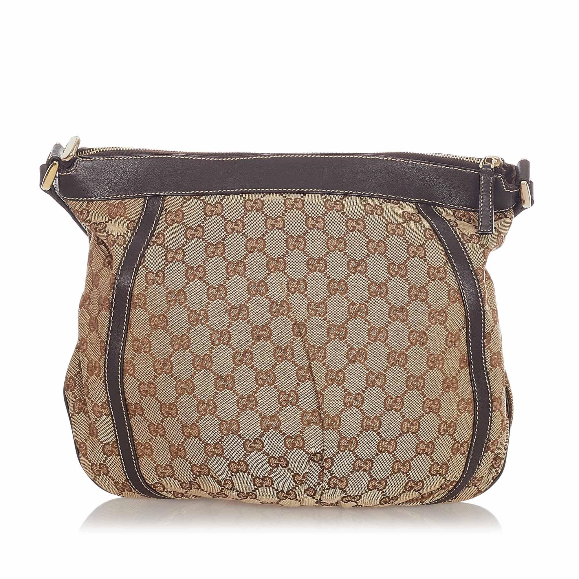 Gucci GG Canvas D-Ring Crossbody Bag (SHG-31956)