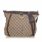 Gucci GG Canvas D-Ring Crossbody Bag (SHG-31956)