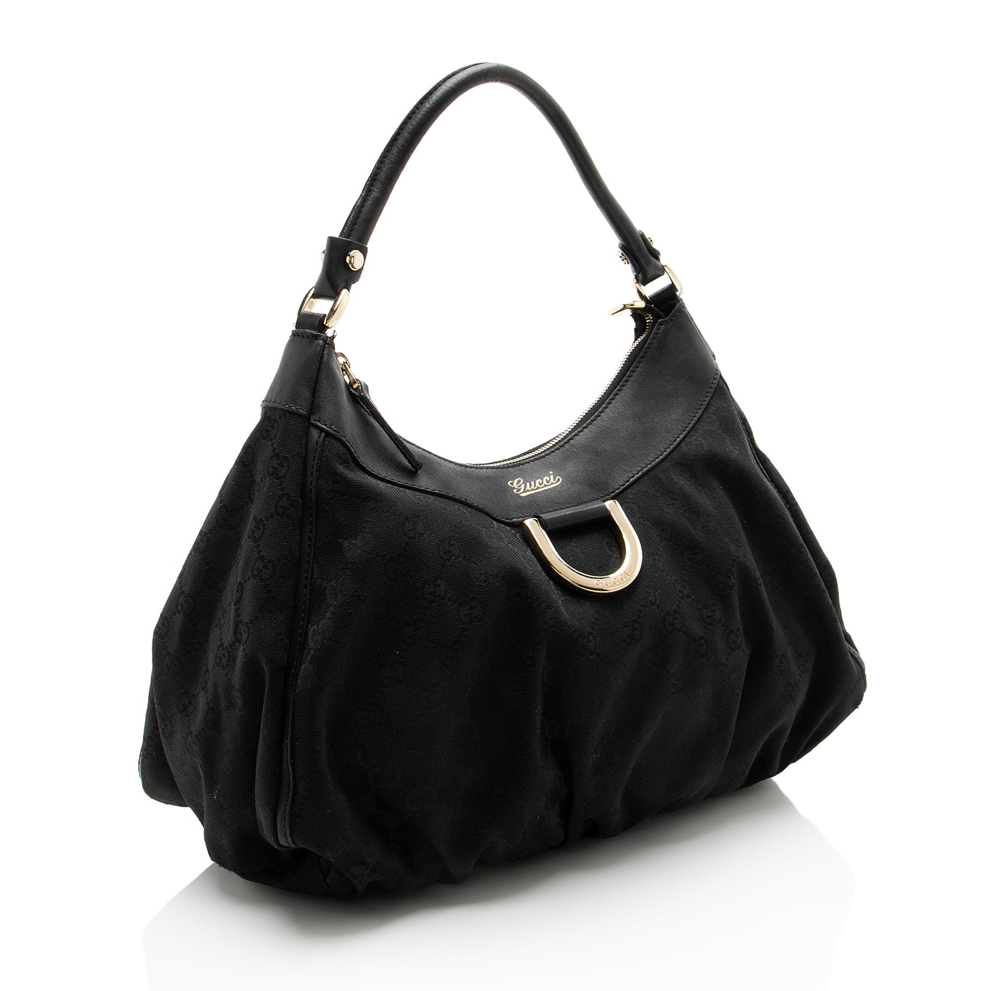 Gucci GG Canvas D Ring Medium Hobo