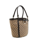 Gucci GG Canvas D Ring Medium Tote (SHF-22442)