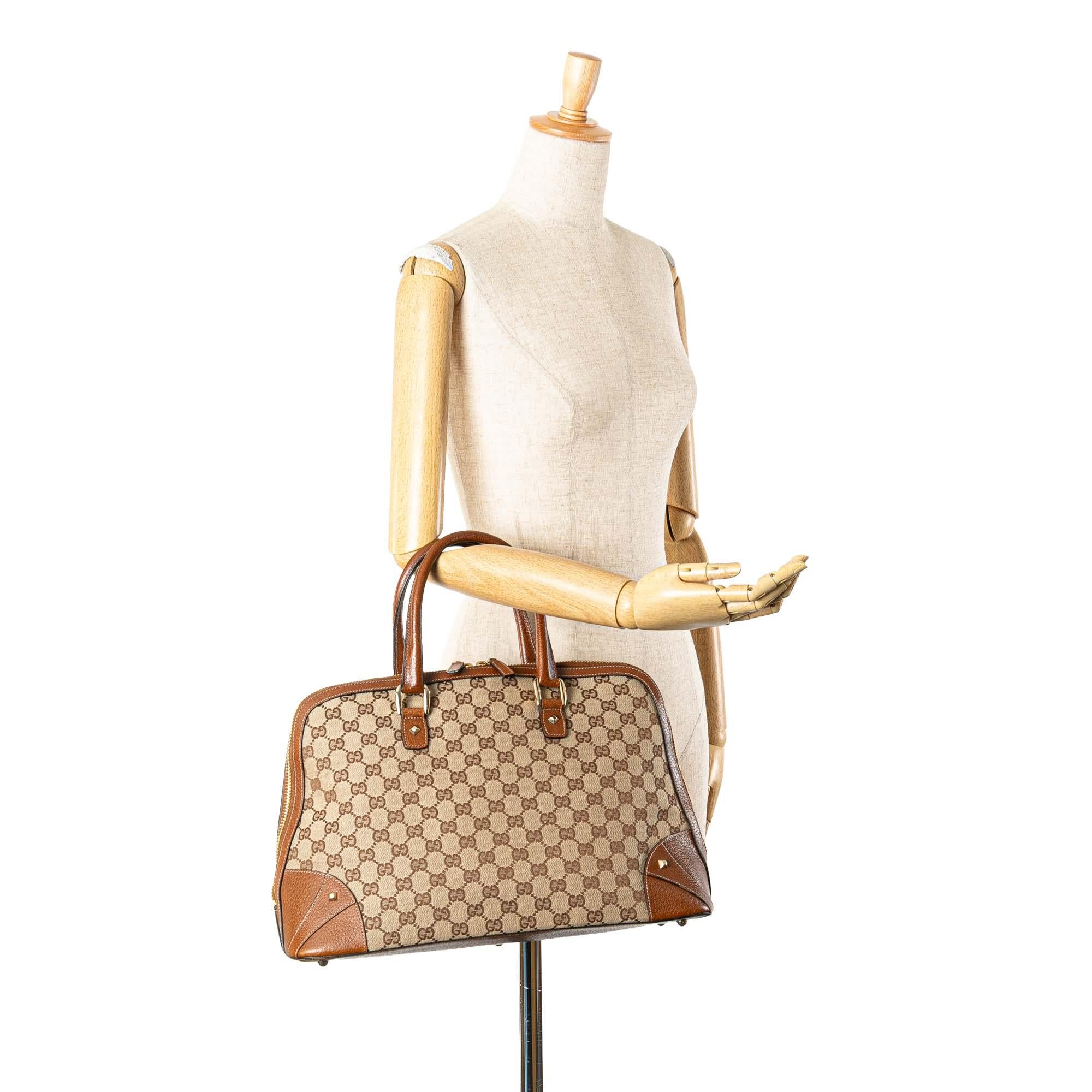 Gucci GG Canvas Dome Nailhead Handbag