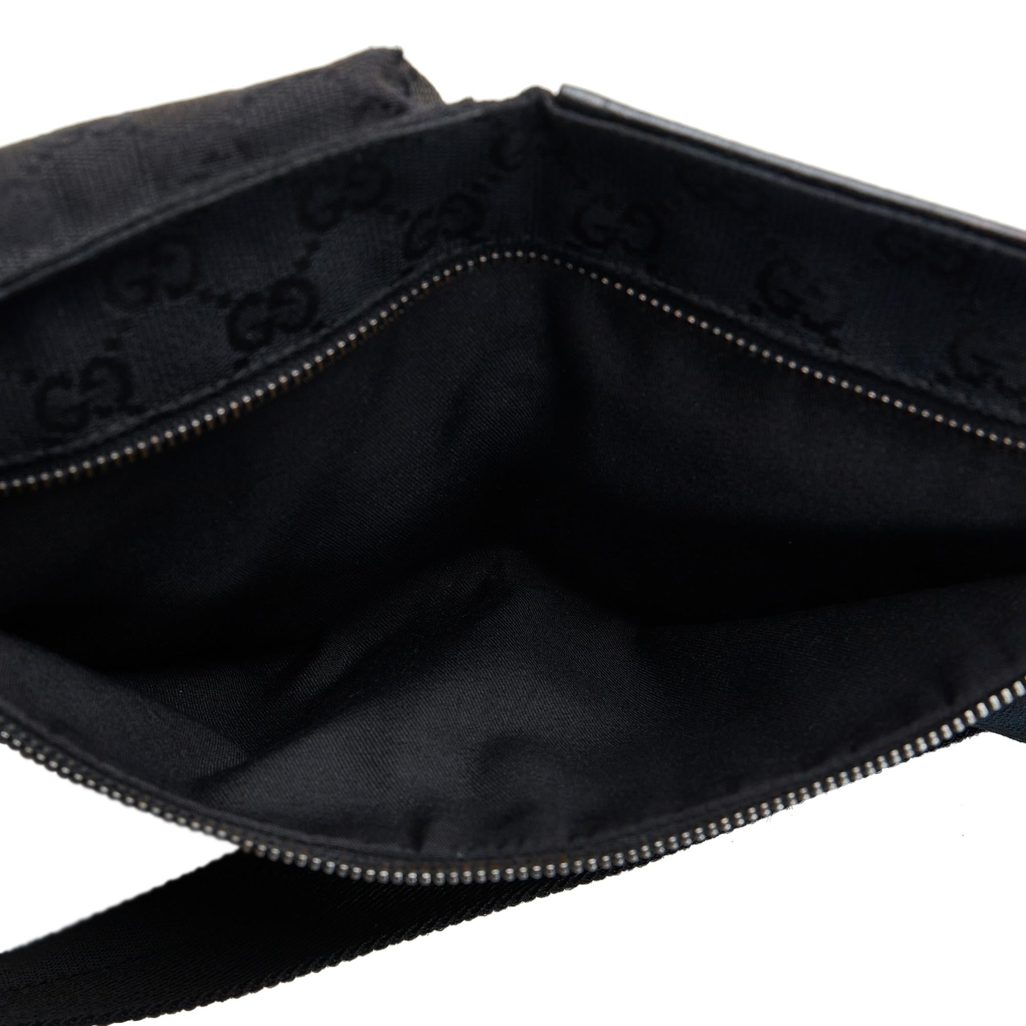Gucci GG Canvas Double Pocket Belt Bag (SHG-RSeo1B)