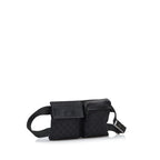 Gucci GG Canvas Double Pocket Belt Bag (SHG-RSeo1B)