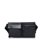 Gucci GG Canvas Double Pocket Belt Bag (SHG-jTXA2O)