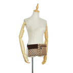 Gucci GG Canvas Double Pocket Belt Bag (SHG-K8VhdU)