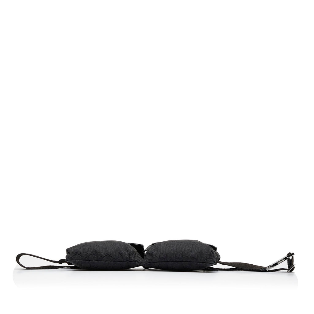 Gucci GG Canvas Double Pocket Belt Bag (SHG-330faY)