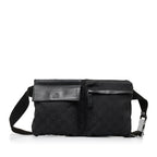 Gucci GG Canvas Double Pocket Belt Bag (SHG-330faY)