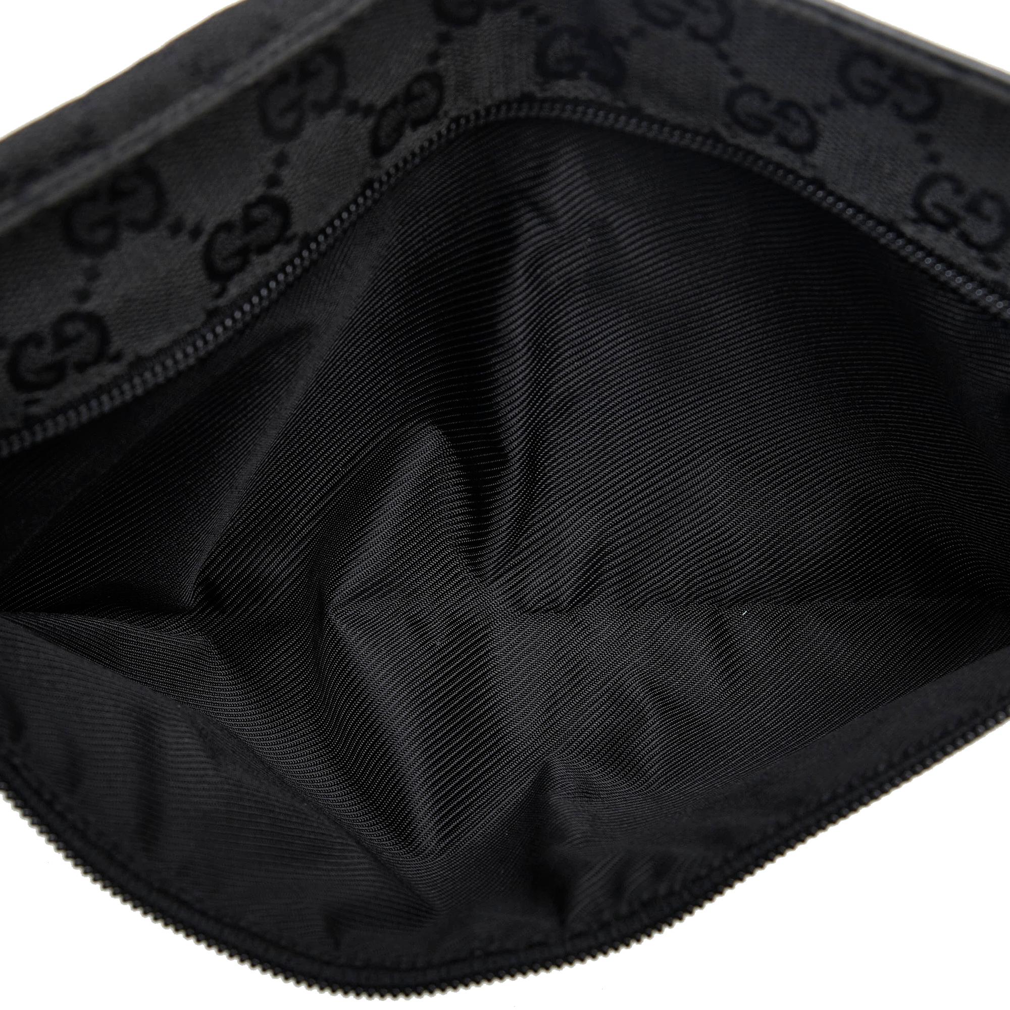 Gucci GG Canvas Double Pocket Belt Bag (SHG-9YRfAM)