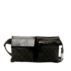 Gucci GG Canvas Double Pocket Belt Bag (SHG-A3c4cV)