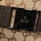 Gucci GG Canvas Double Pocket Belt Bag (SHG-4MdUlJ)