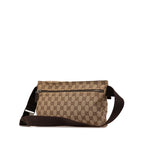 Gucci GG Canvas Double Pocket Belt Bag (SHG-4MdUlJ)