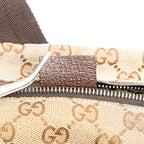 Gucci GG Canvas Double Pocket Belt Bag