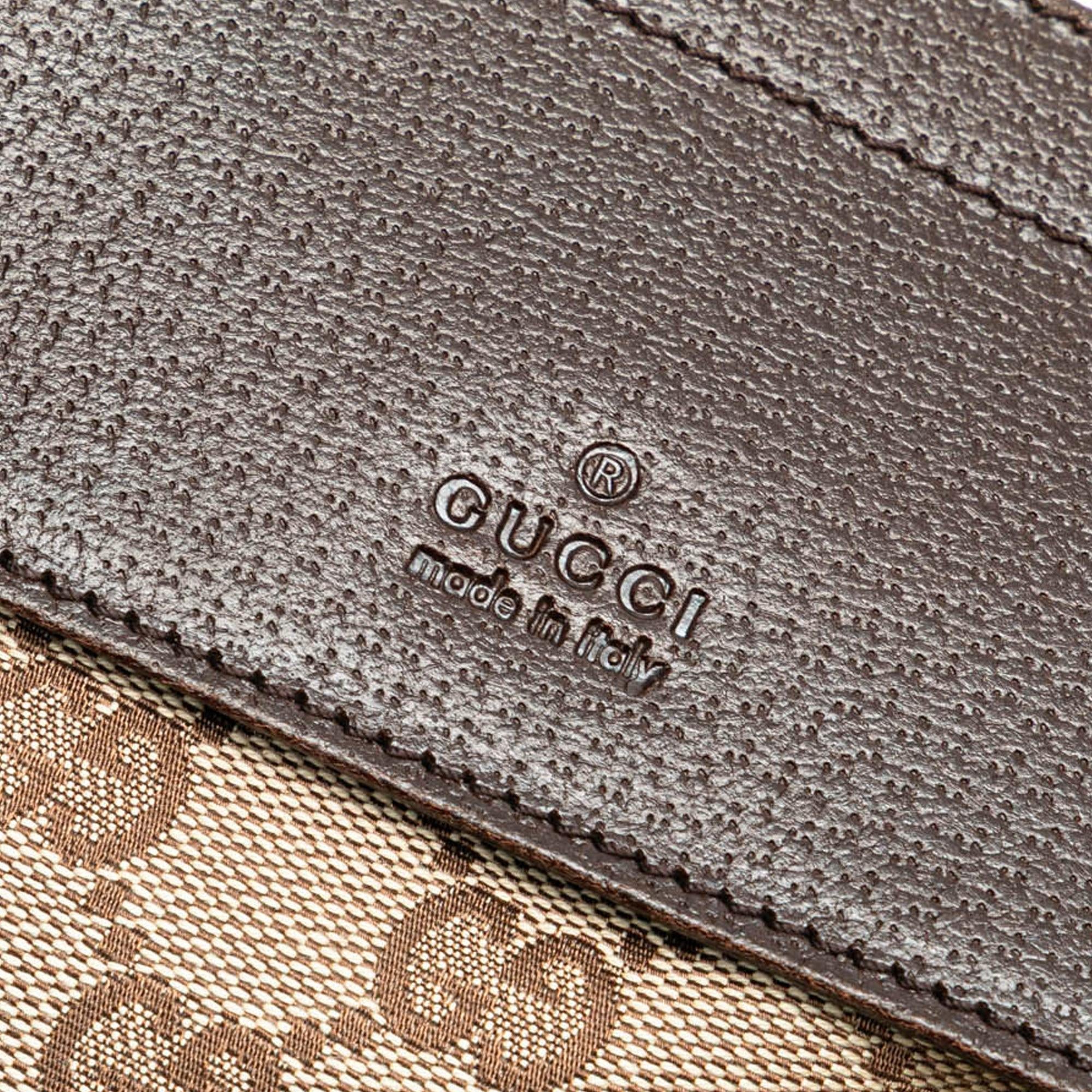Gucci GG Canvas Double Pocket Belt Bag