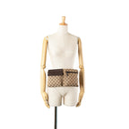 Gucci GG Canvas Double Pocket Belt Bag