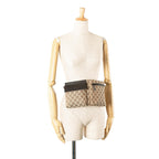 Gucci GG Canvas Double Pocket Belt Bag