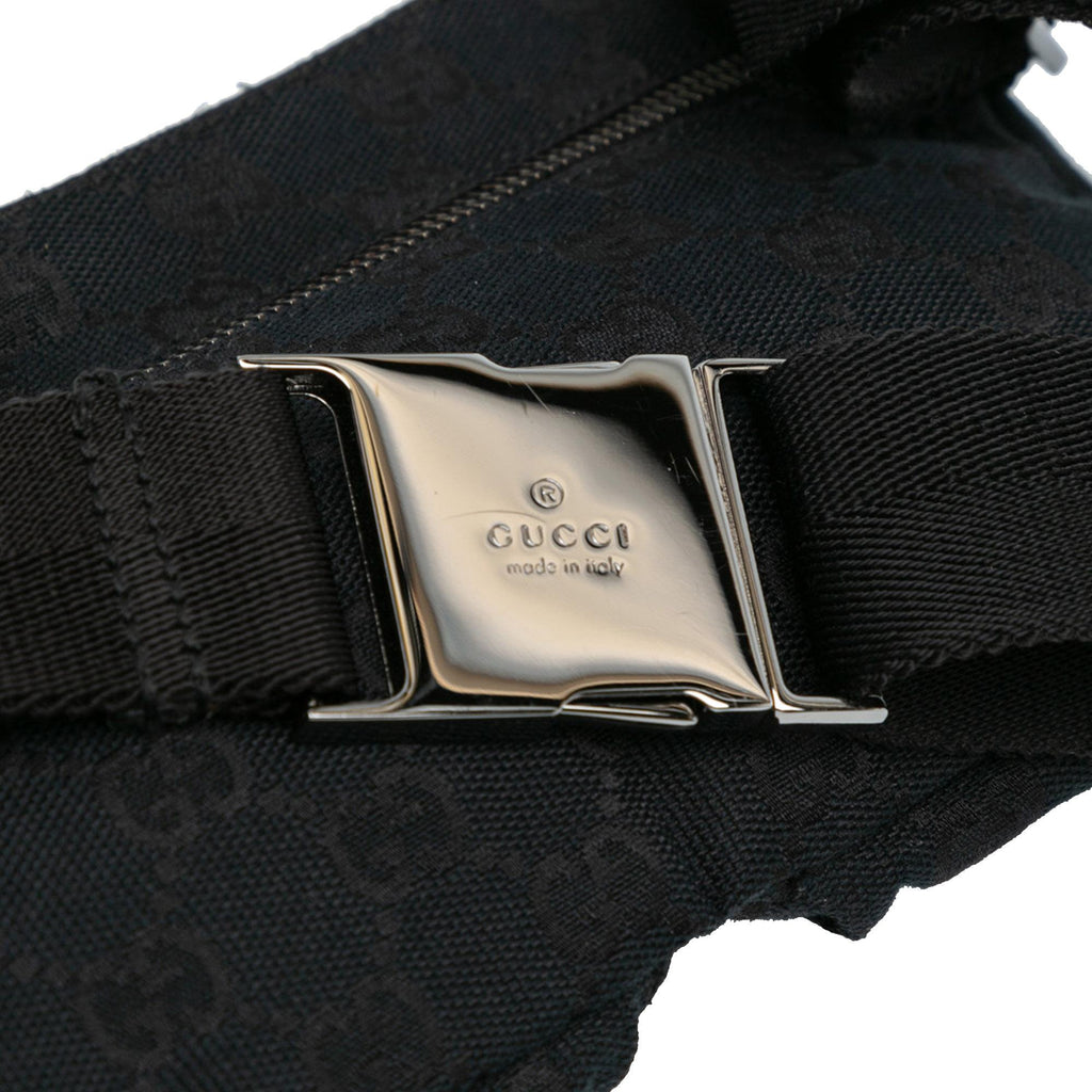 Gucci GG Canvas Double Pocket Belt Bag