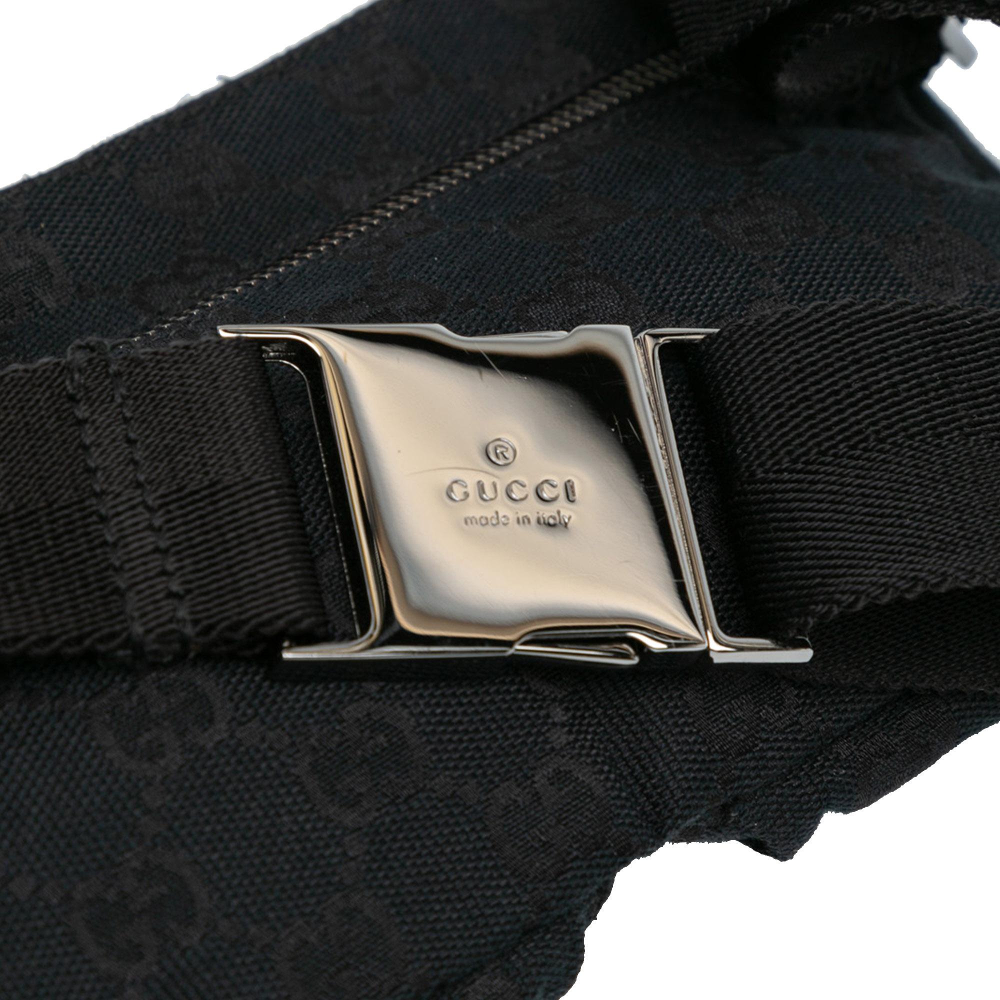 Gucci GG Canvas Double Pocket Belt Bag