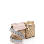 Gucci GG Canvas Double Pocket Belt Bag