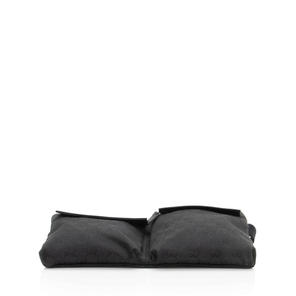 Gucci GG Canvas Double Pocket Belt Bag