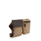 Gucci GG Canvas Double Pocket Belt Bag