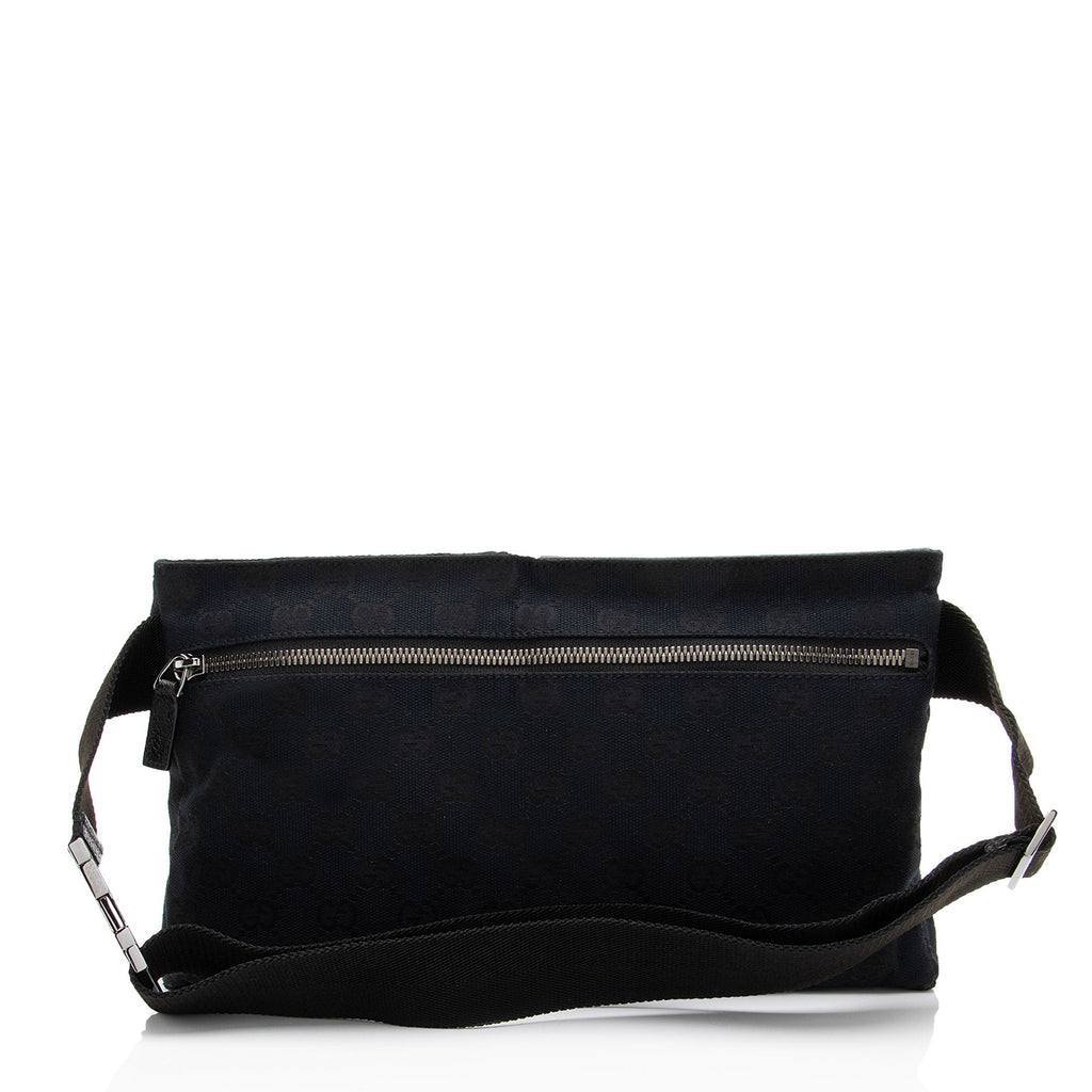 Gucci GG Canvas Double Pocket Belt Bag
